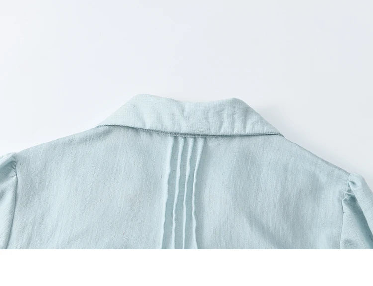 MISHOW Spring New Blouses for Women 2025 V-neck Long Flare Sleeve Solid Shirts Female Fashion Straight Tops Woman MXE14X1730