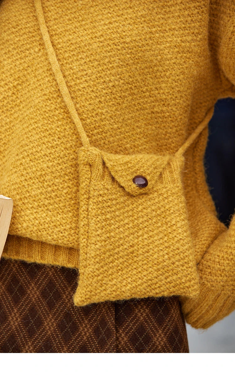 MISHOW Knitted Sweater Daily Leisure Versatile Pullovers Match Bag Oversized Sweater Women Soft Warm Office Lady MXD57Z1083