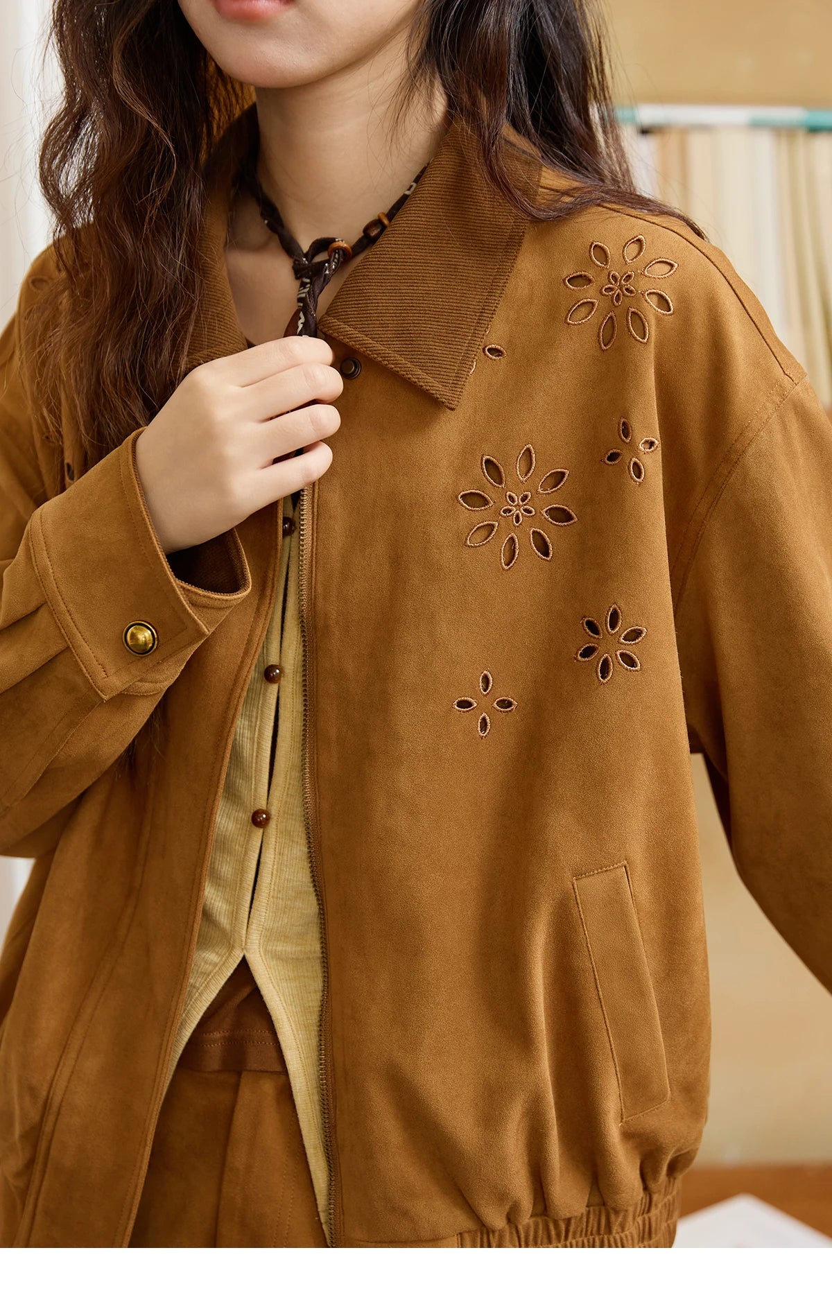 MISHOW Skirt Two Piece Set for Woamn 2025 Retro Corduroy Cutout Lapel Jacket Mini Skirt Autumn Women's Clothing Set MXE47T0745