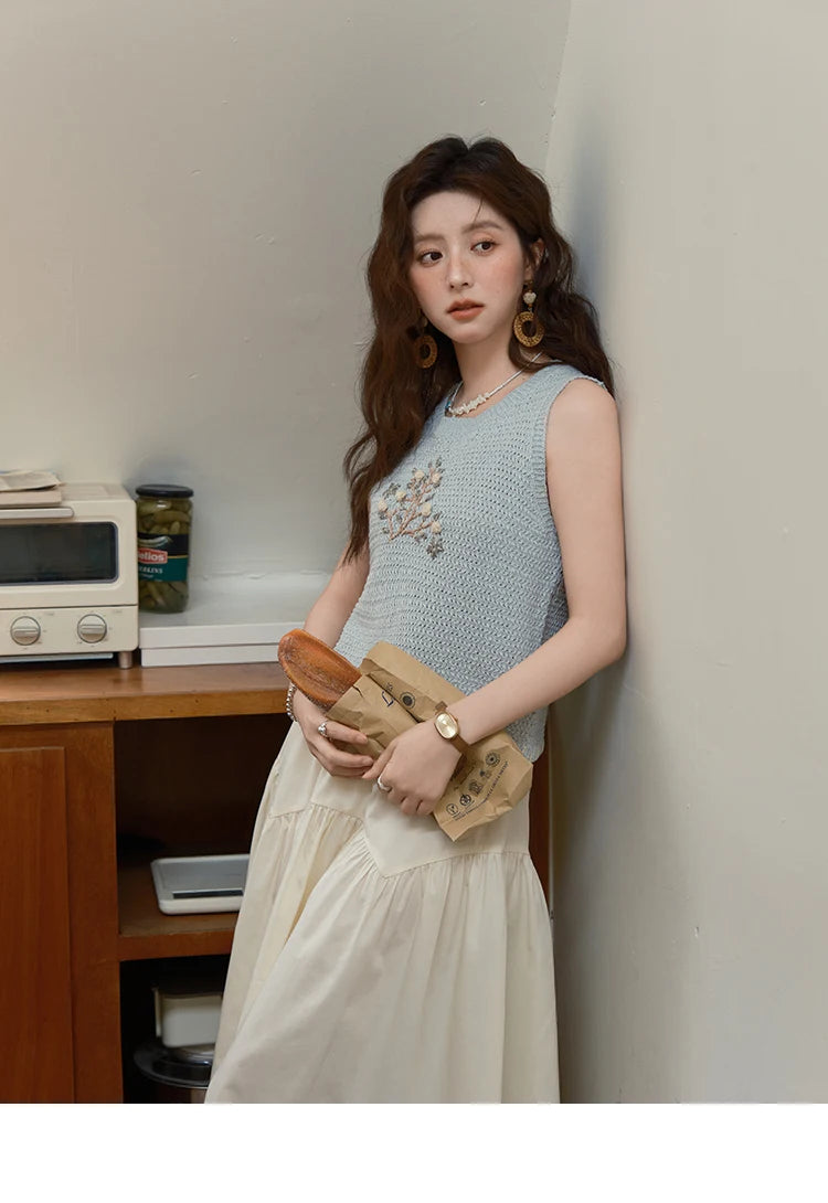 MISHOW High Waist A-Line Skirt Slim Elastic Waist MXE37B0749