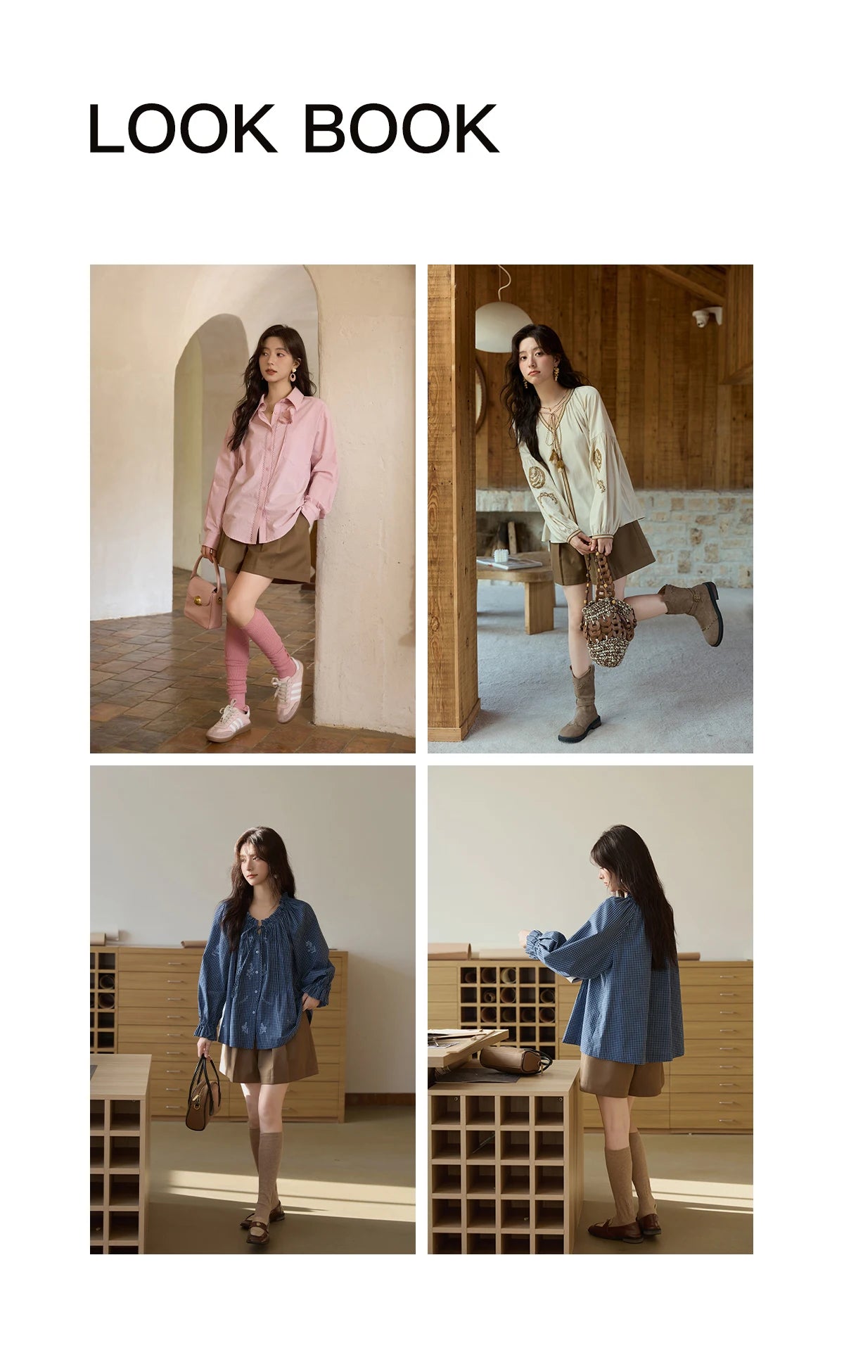 MISHOW Brown High Waist Shorts 2025 Three-dimensional I-shaped Pleated Hook Buckle Shorts Women Versatile Short Pants MXE41K1022