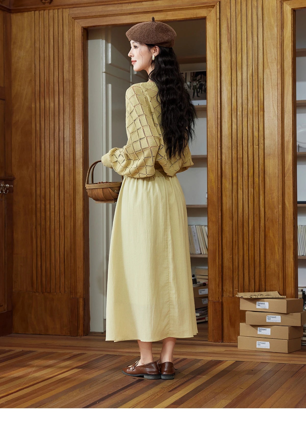 MISHOW Hanging Neck Dress Knitted Cardigan Separately 2024 Autumn Hollow Short Top Knitted Patchwork Sleeveless Dress MPD42L2040