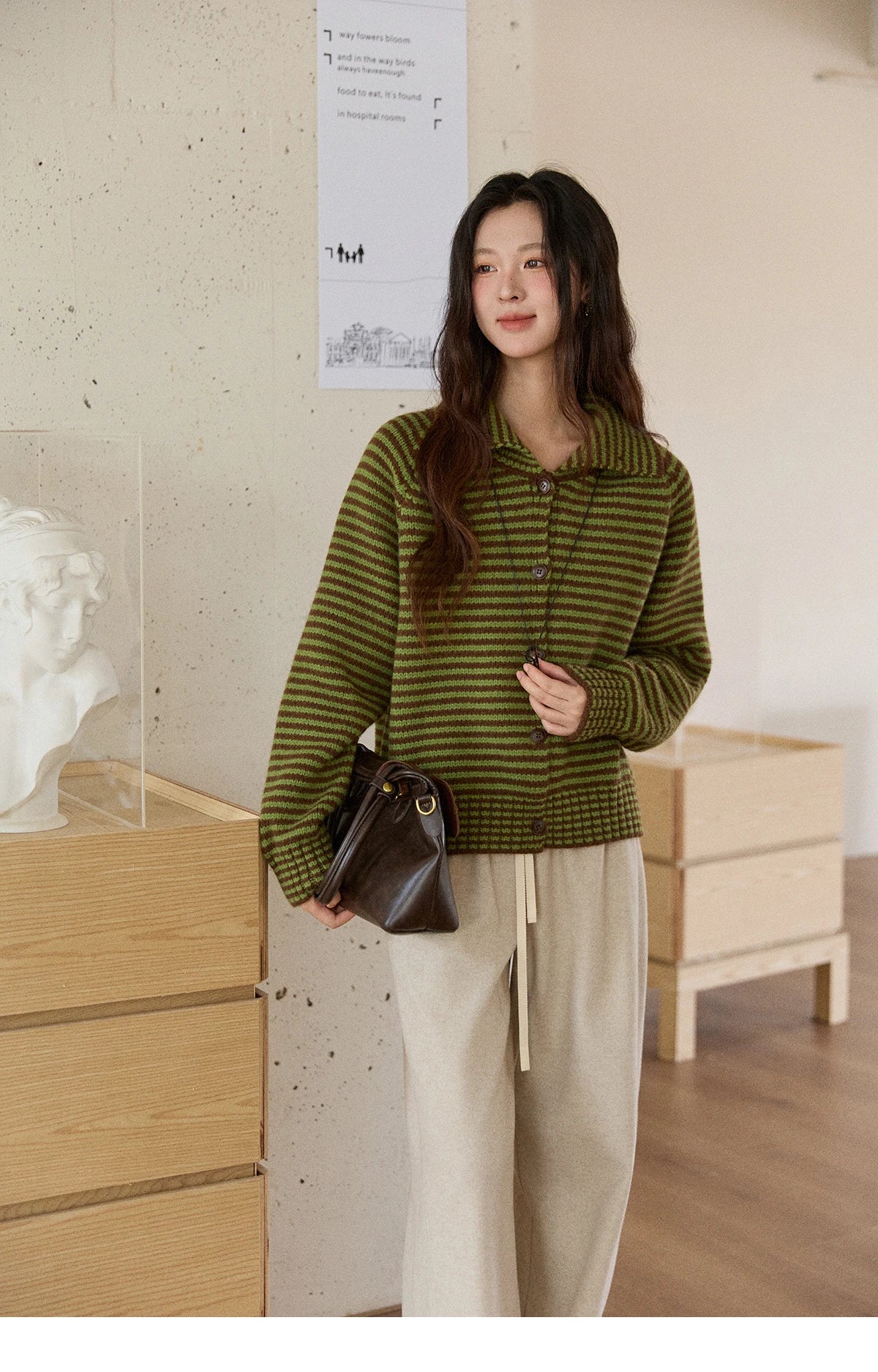 MISHOW Wide-leg Pants for Women 2025 Autumn Winter High Waist Straight Lace-up Loose Pants Retro Casual Slim Pants MXE89K1100