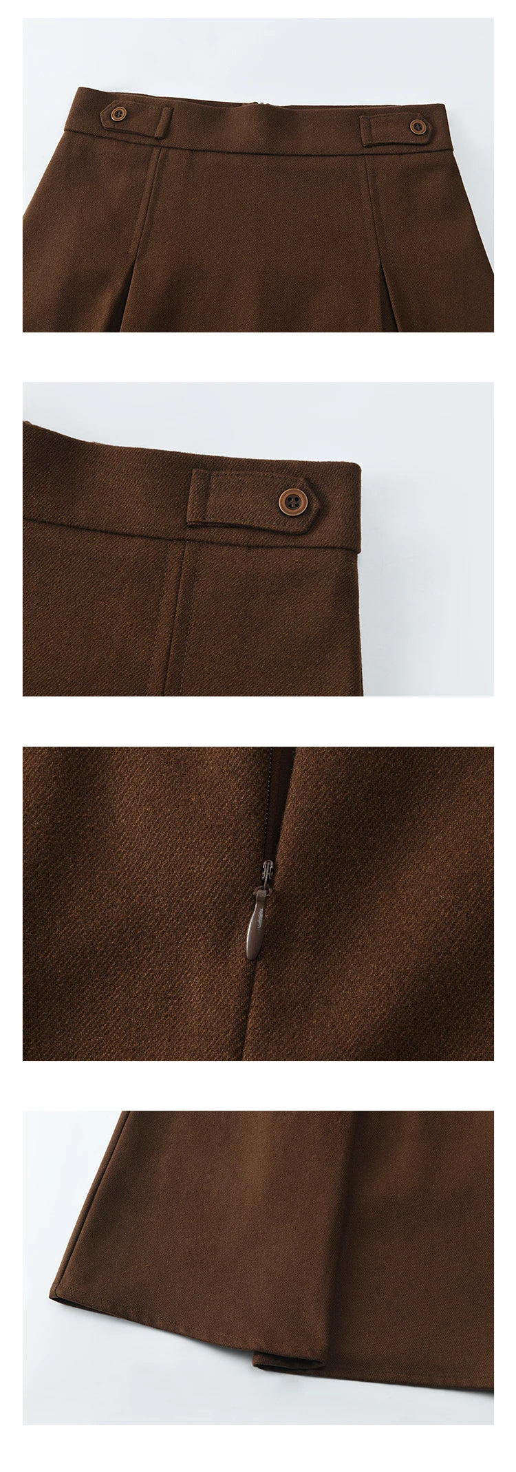 MISHOW Plaid Tweed Coats Midi Skirt Separately Women 2024 Fall Winter Polo Vintage Elegant  Jackets Pleated Skirts MXD46W0460