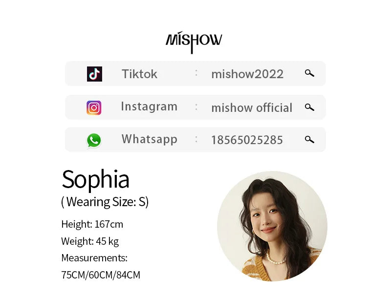 MISHOW Women's Striped Cardigan 2025 Autumn New Retro Yellow V-neck Long Sleeves Single-breasted Short Sweater Coats MXE44Z2516