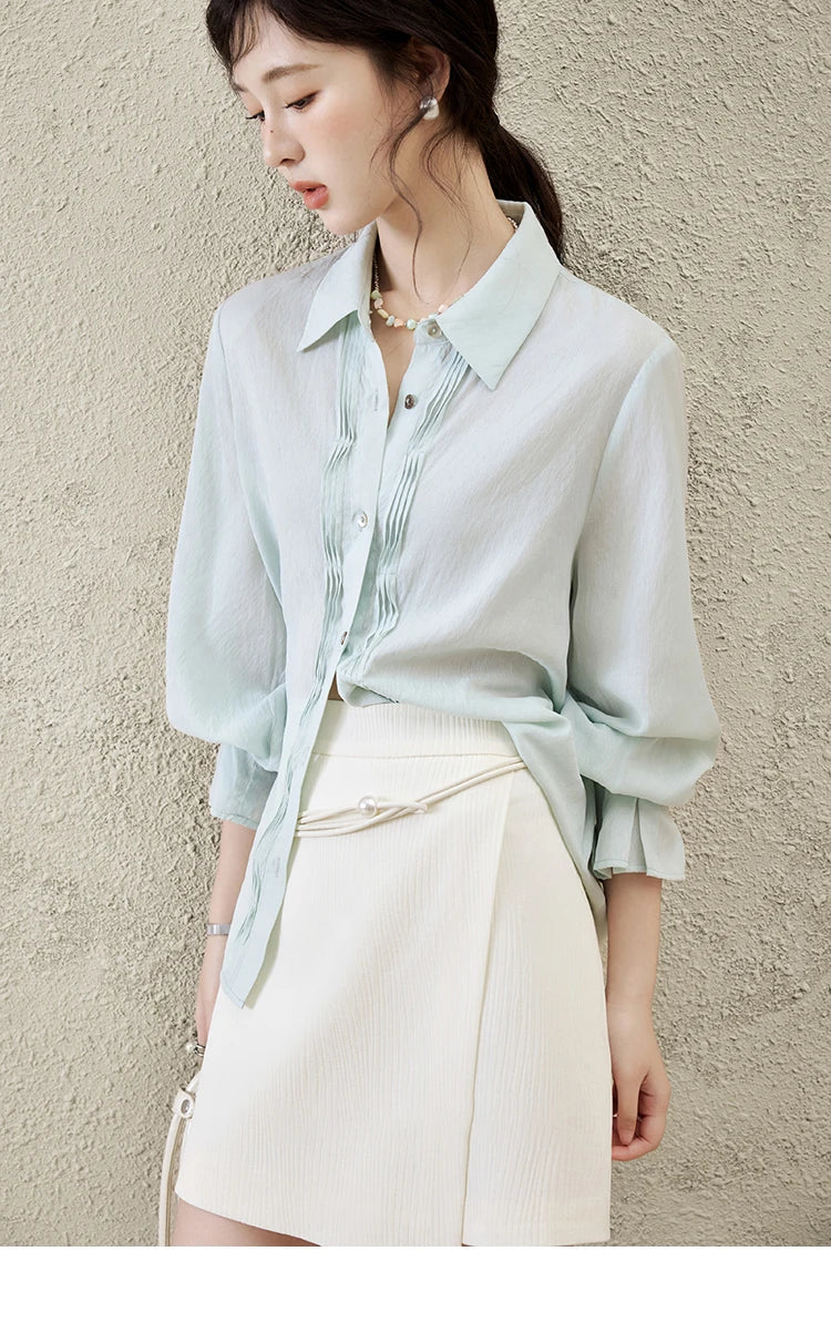 MISHOW Short Skirt Women 2025 Spring Summer Solid A-line High Waist Slim Skirts Female New Fashion Versatile Clothing MXE12B0655