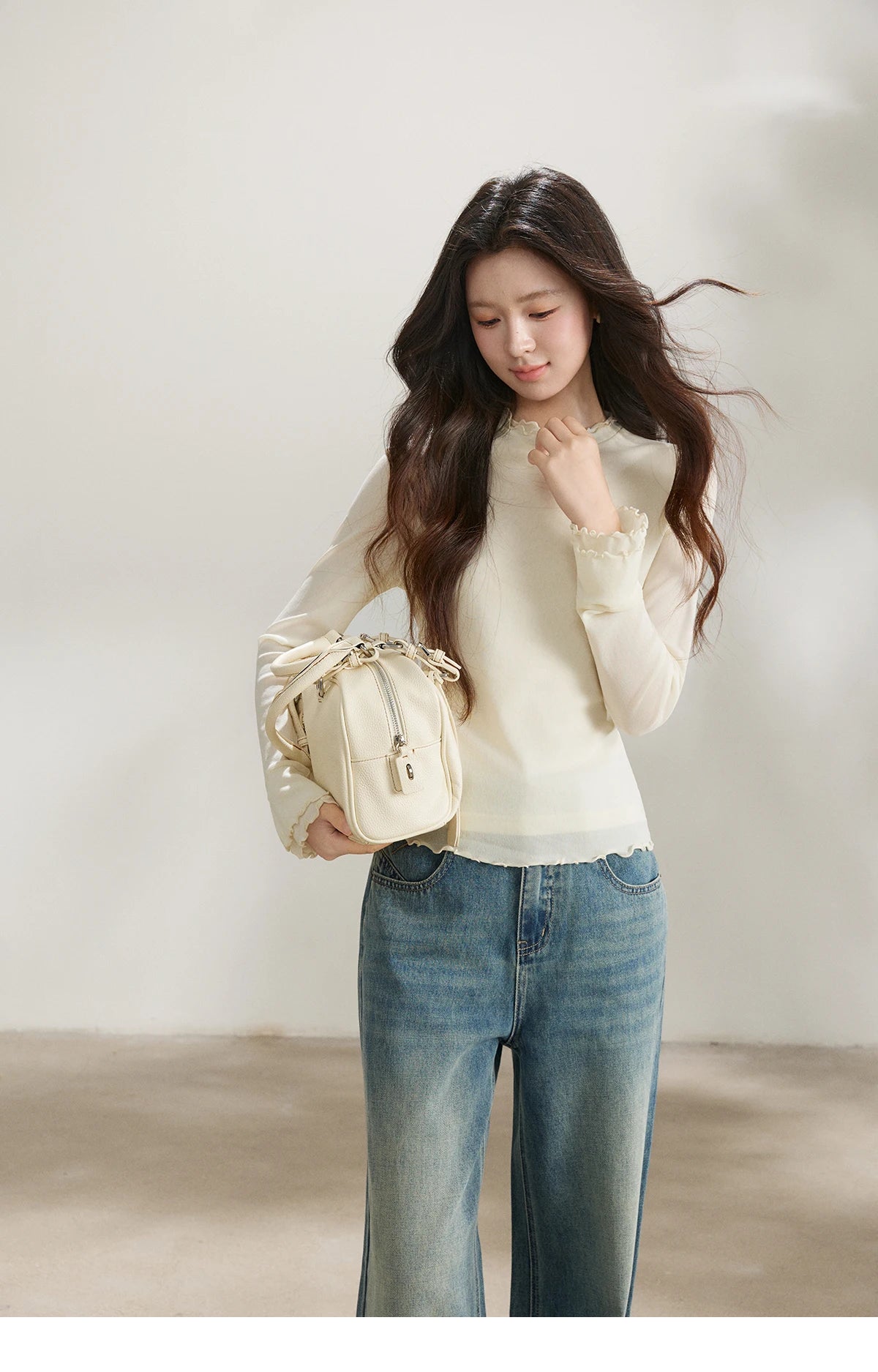 MISHOW Women's Imitation Suede Jacket2026 Spring Floral Embroidery Lapel Zipper Coats Long Sleeve Casual Outerwear MXF11W1027