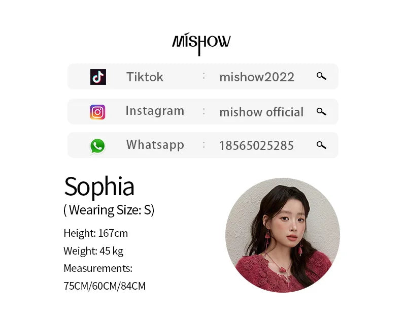 MISHOW Pink Lace Wool Sweater for Woman 2025 Winter Sweet Style V-neck  Pullover Casual Loose Lantern Sleeve Sweater MXE51Z2632