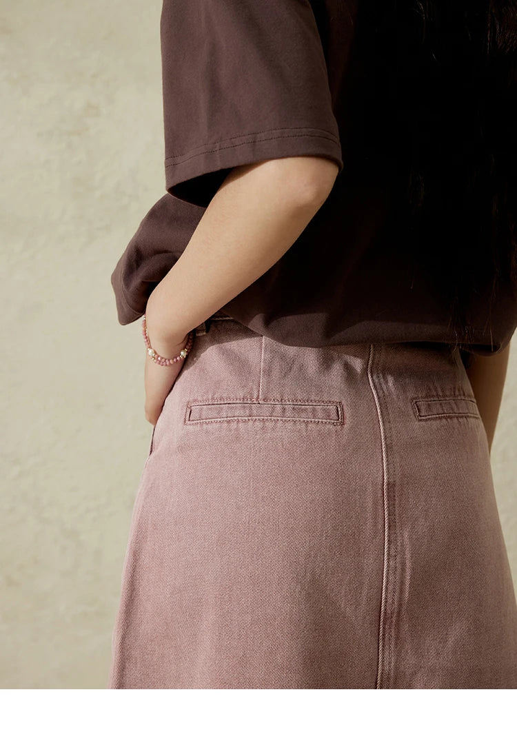 MISHOW Casual Spring Summer Skirt Women New 2025 Solid High Waist Slim Denim Skirts Female Fashion Straight Clothing MXD44B0506