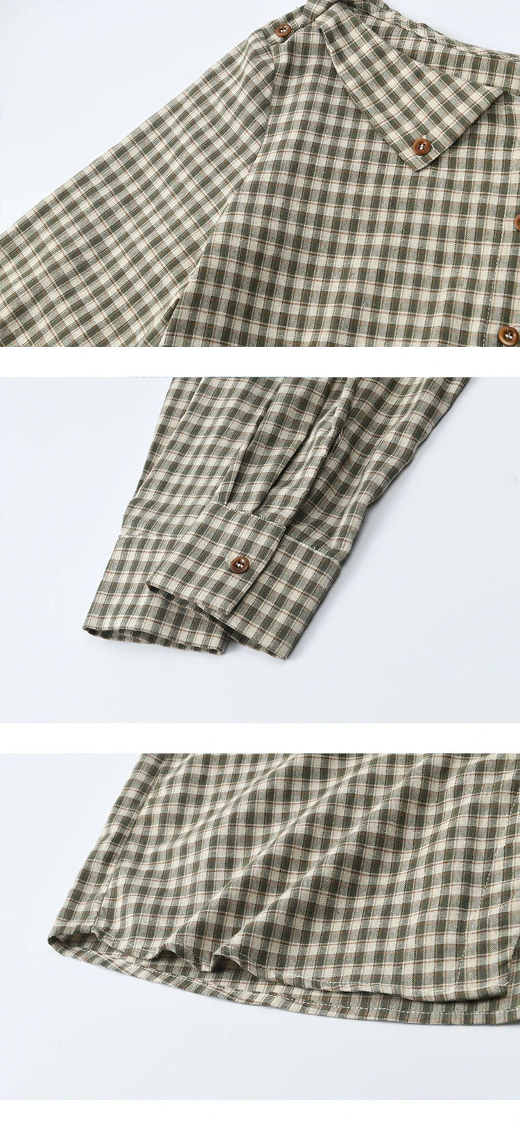 MISHOW Women's Casual Shirts Cotton Autumn Side Slit Pockets Plaid Shirts Commute  Elegant Chic Woman Top with Belt MXE44X2469