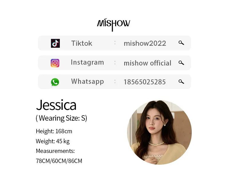 MISHOW Women's Yellow Two-Piece Set 2026 Spring Ruffled Hem Camisole Lace Trim Knitted Cardigan Casual Slim Outfit MXF11T1472