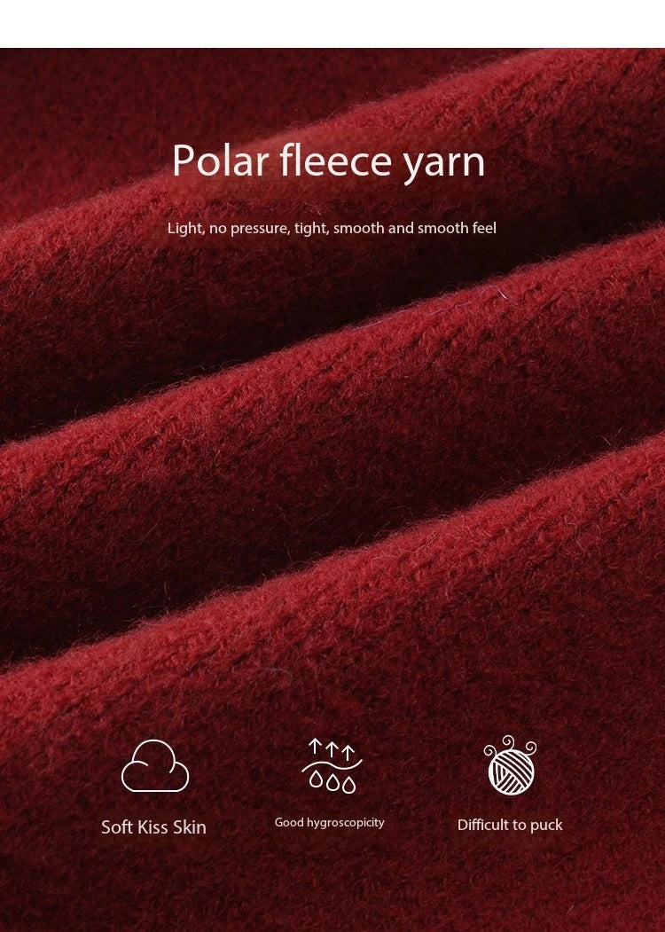 MISHOW Red Knitted Short Cardigan Women Autumn Winter New Cherry Ornaments Sweet Slim Fit V-neck Long Sleeve Tops MXD112Z1006