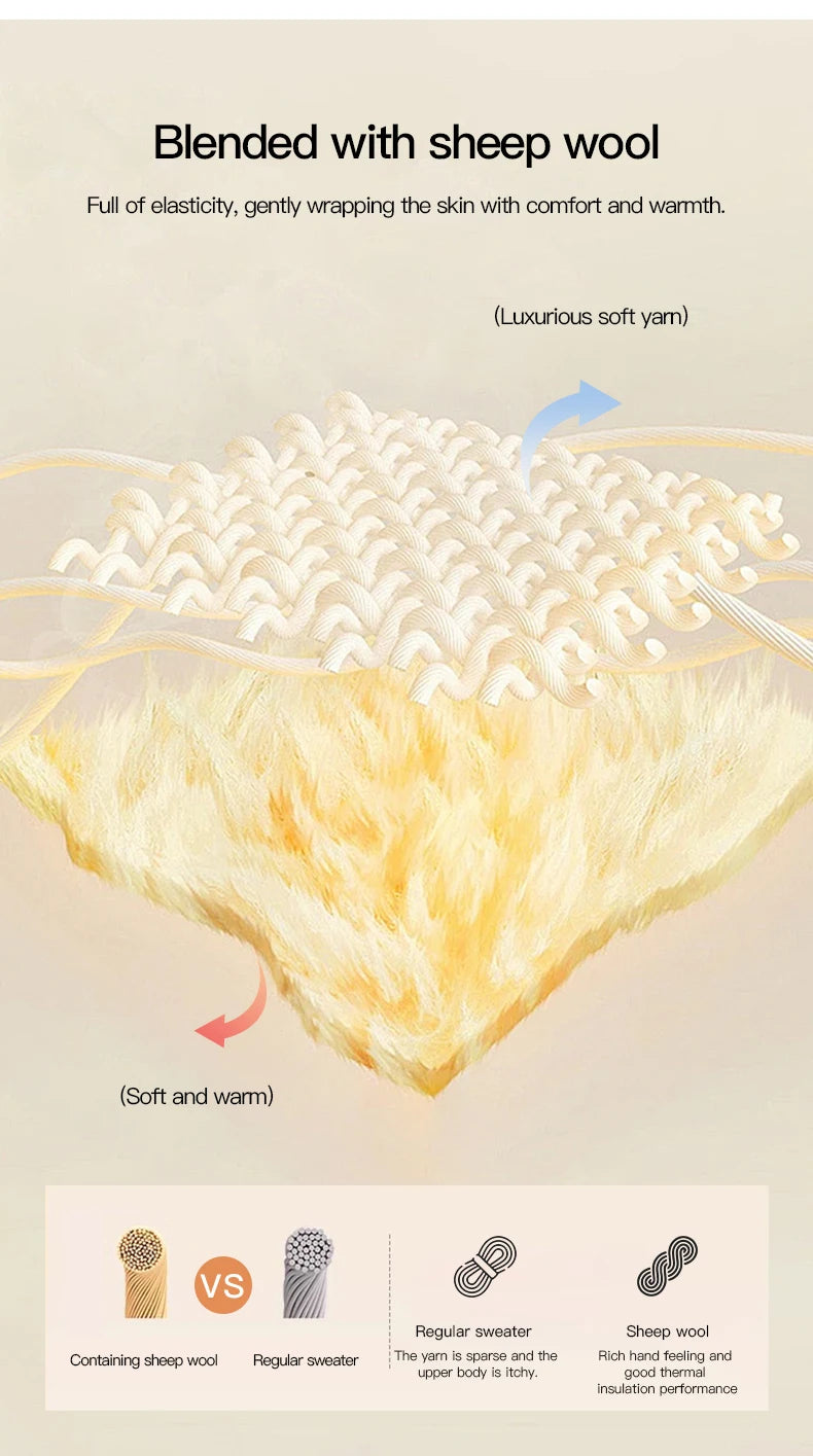 MISHOW Women's Cardigan Wool 2025 Winter Retro Striped Round Neck Long Sleeved Knitted Top Warm Comfortable Cardigan MXE87Z2723