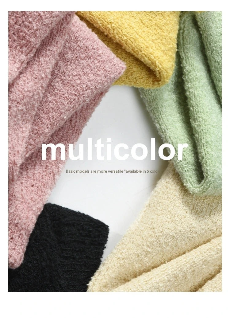 MISHOW Women's Short Sleeved Knitted T-shirt Spring 2025 Korean Minimalist Back Hollowed Out Pearl Buckle Design Tees MXE13Z1072