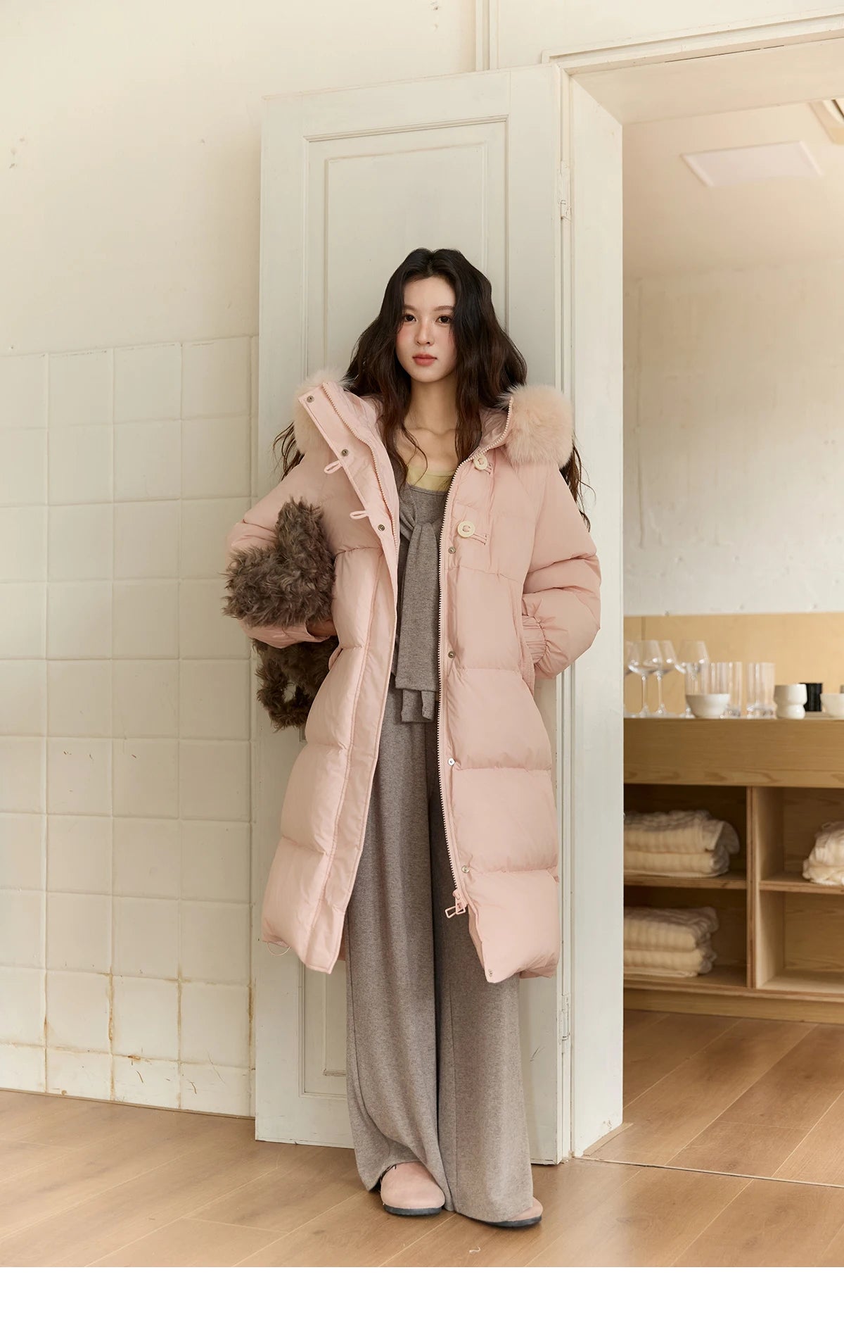 MISHOW Woman Slim Fit Long Sleeve Top 2025 Autumn Retro Solid O-neck Shawl Pullover Casual Knit Top Woman Clothes MXE89T1419