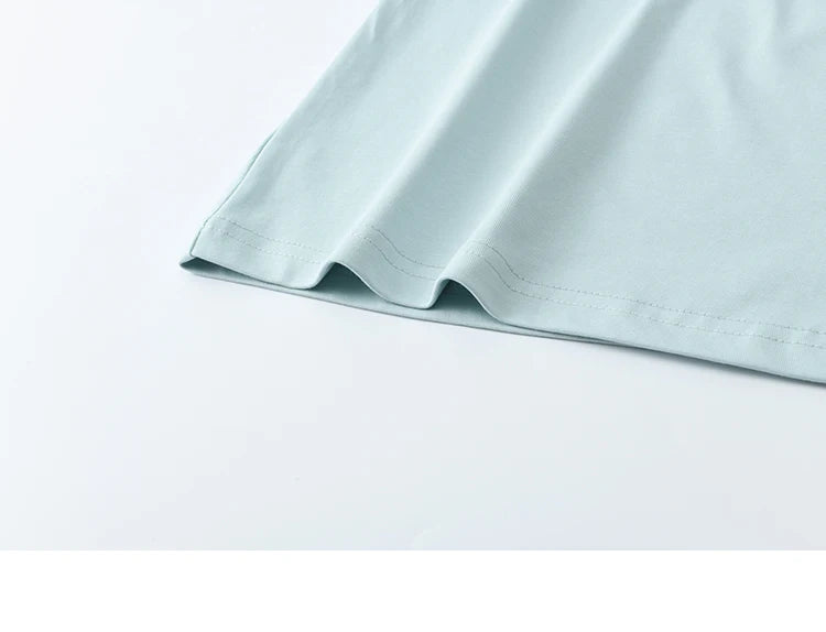 MISHOW Solid Casual T-shirts Women Summer 2025 New Square Neck Short Sleeve Shirt Female Fashion Straight Tops Woman MXE15T0483