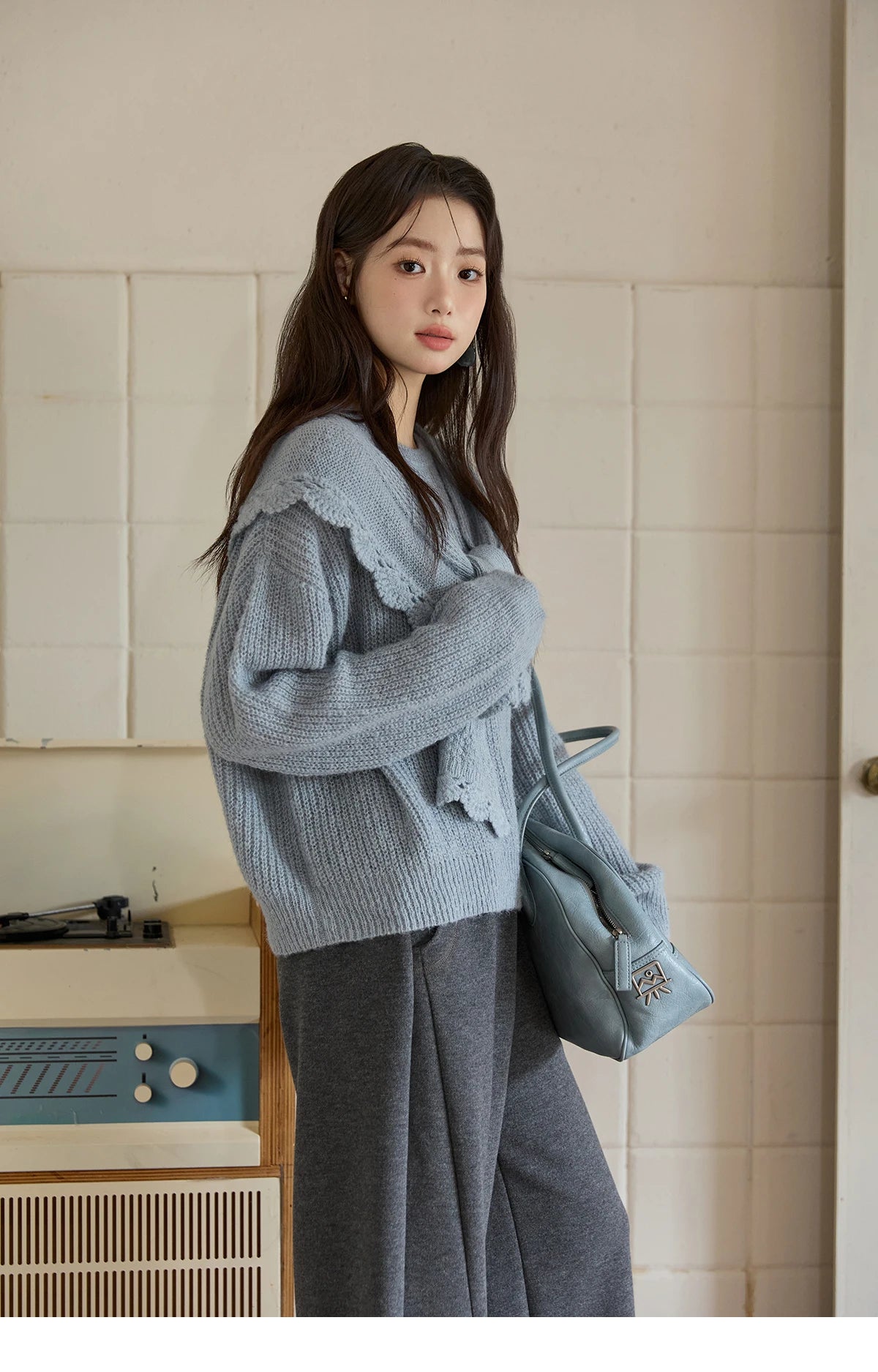 MISHOW Casual Pants for Women 2025 New Fashion Solid Loose Wide-leg Pants Commute Comfortable Women's Winter Pants MXE51K1093