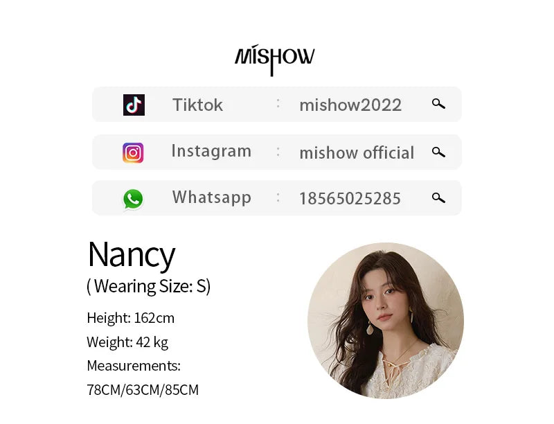 MISHOW Apricot Lace Jacquard Embroidered Shirt 2025 Autumn Black Fungus Edge Lace-up Vintage Commuter Top Office Lady MXE41X1927