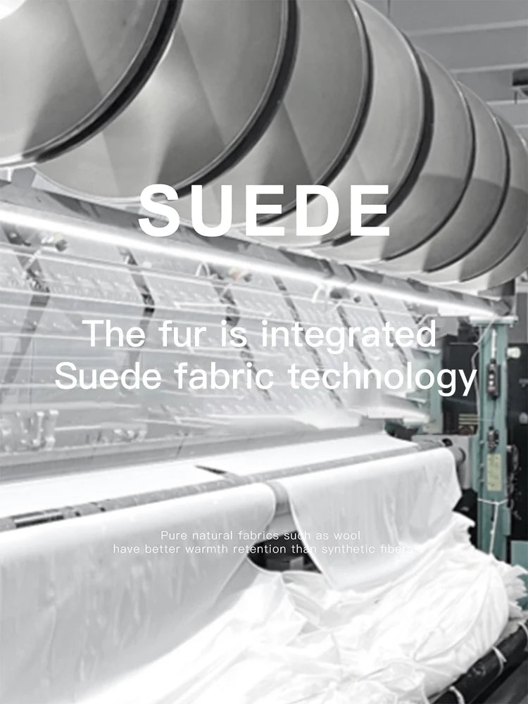 MISHOW Winter Jackets Women 2025 Retro Apricot Imitation Lambswool Coat Commuter Round Neck Single-breasted Jacket MXE51W0874