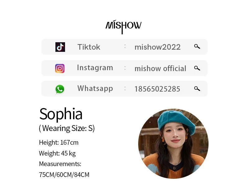 MISHOW Cherry Jacquard Knitted Cardigan for Women 2025 Winter Retro Sweet Round Neck Long Sleeves Sweater Commute Top MXE88Z2689