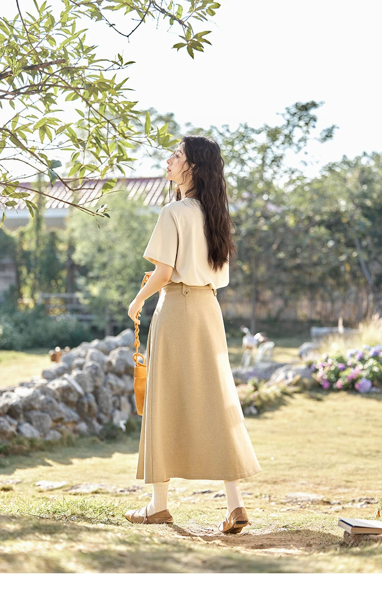 MISHOW Skirt Jacket For Women Separately 2025 Spring New Casual Vintage Blazer Jacket Pleated Skirt Fashion Blazer MXE11W0712