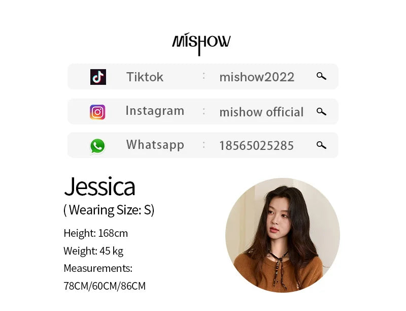 MISHOW Retro Flower Embroidery Cardigan for Women 2025 Round Neck Single Breasted Buckle Loose Knit Autumn Cardigan MXE46Z2588