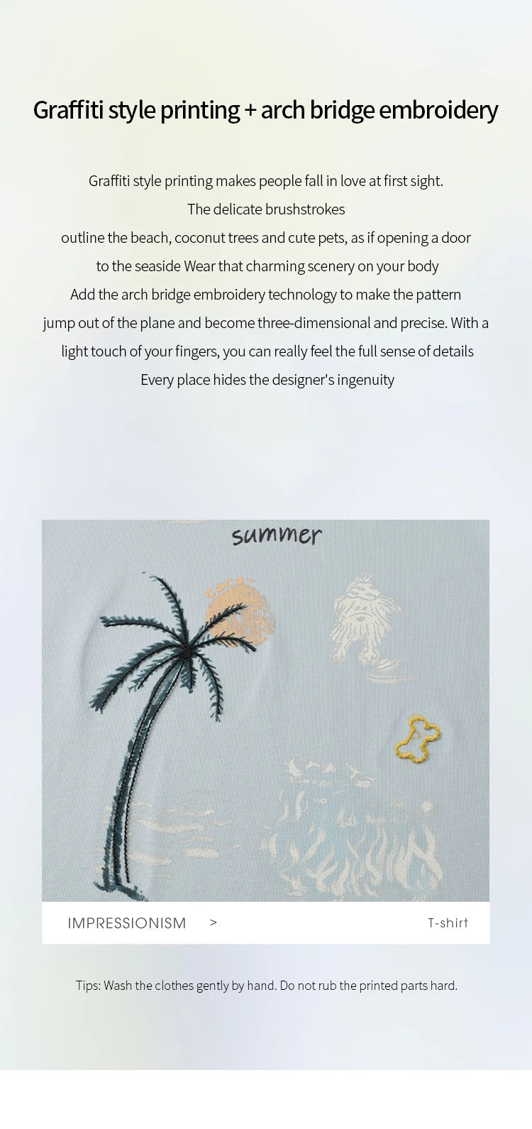 MISHOW Casual Print T-shirts Women 2025 Summer New Short Sleeve Round Neck Coconut Tree Pattern Shirt Woman Holiday MXE31T0516