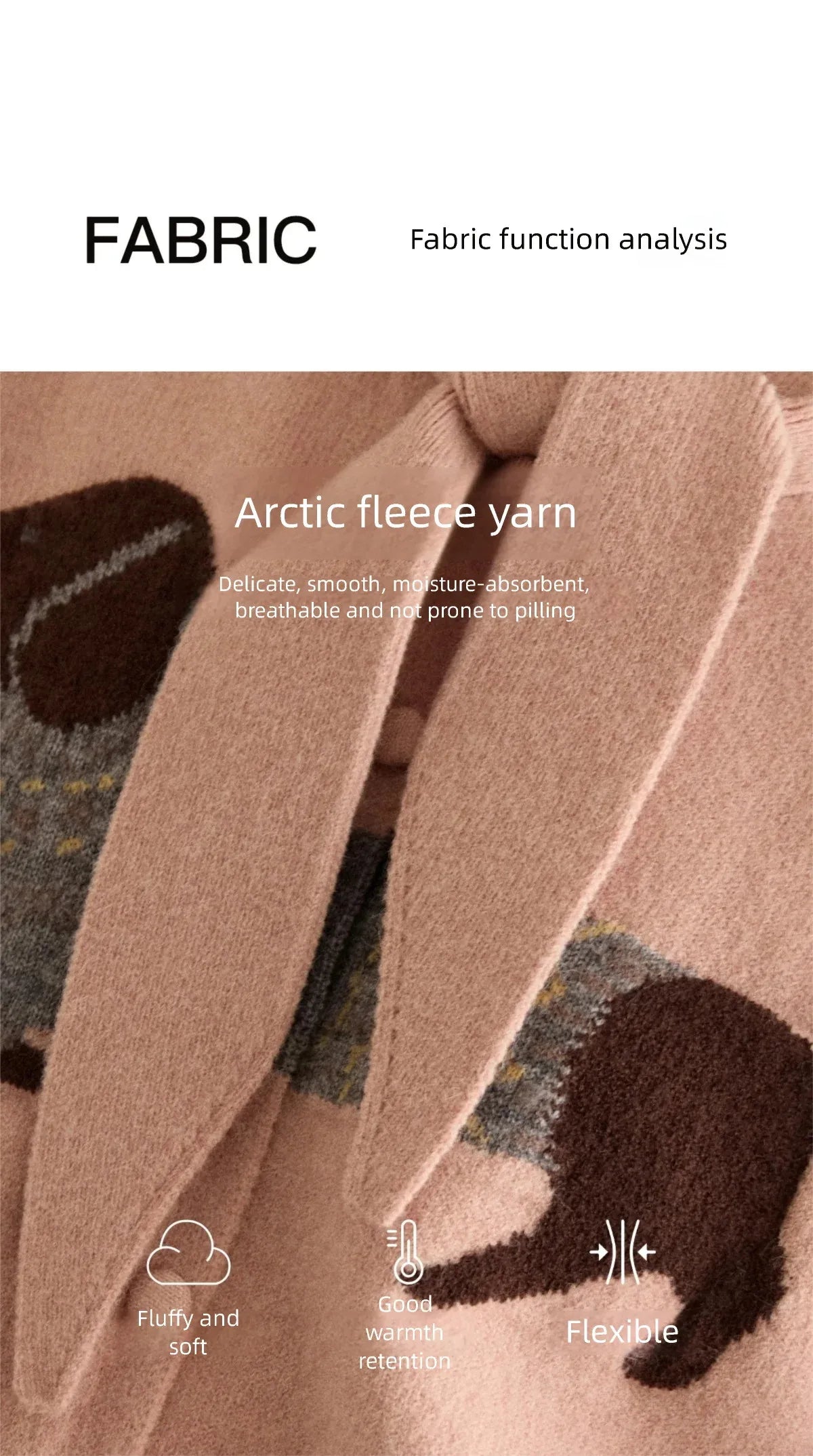 MISHOW Women's Pink Knit Cardigan 2025 Autumn Winter Dachshund Pattern Bow Collar Sweaters Single-breasted Loose Tops MXE94Z2997