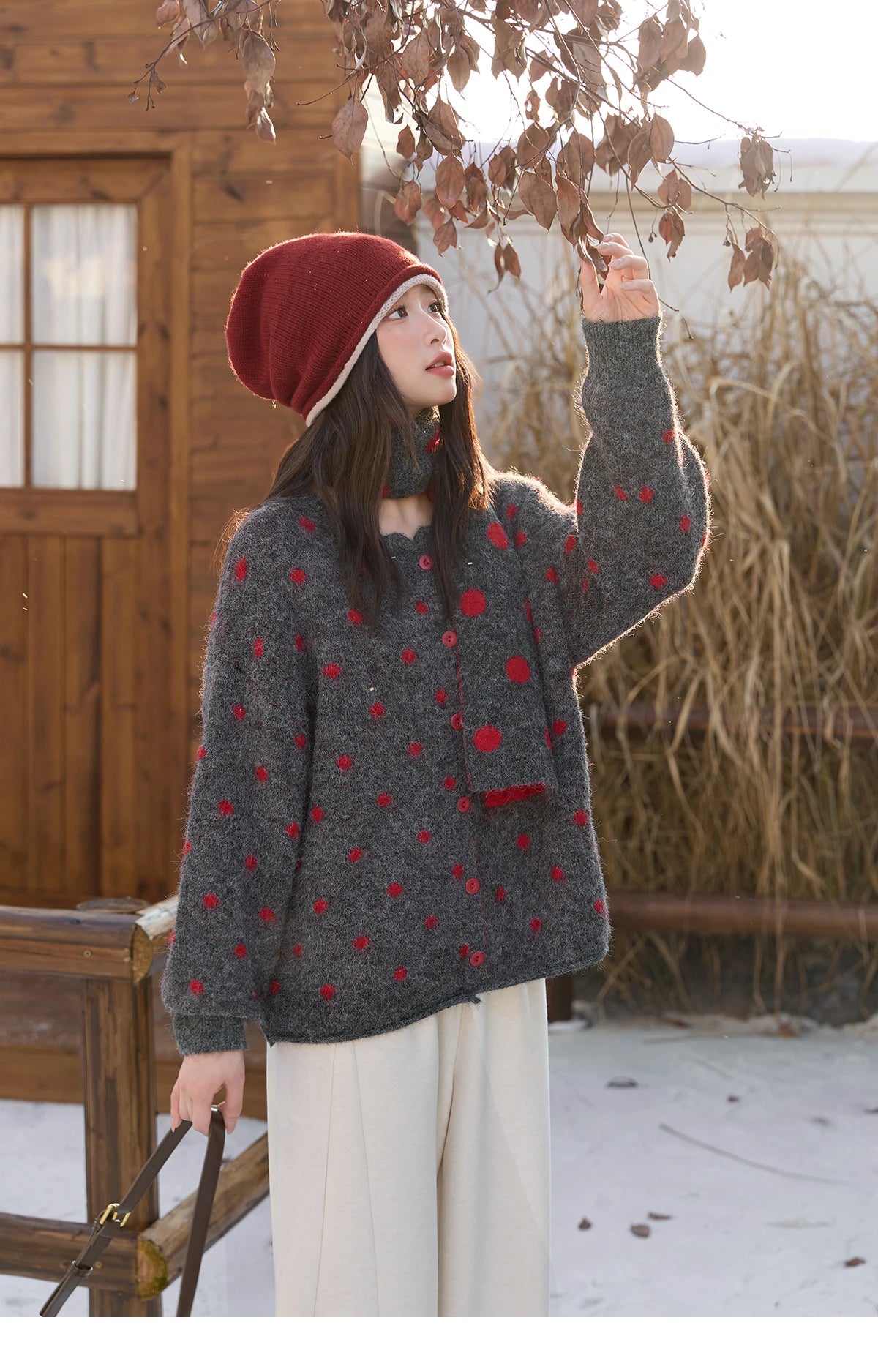 MISHOW Casual Pants for Women 2025 New Fashion Solid Loose Wide-leg Pants Commute Comfortable Women's Winter Pants MXE51K1093