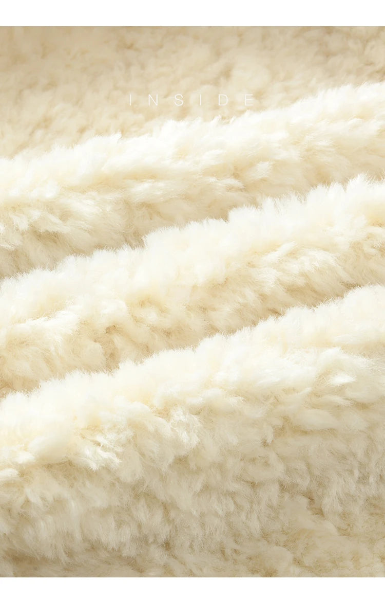 MISHOW Double Face Fur Coat For Women 2024 Winter Sweet Korean Vintage Suede Splicing Fleece Warm Thickened Jacket MXD55W0646