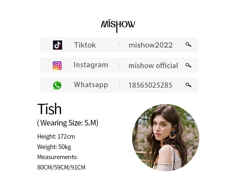 MISHOW Holiday Summer Dresses Women New 2025 Short Sleeve Off-shoulder Knitted Patchwork Midi Dress Female Slimming MXE33L2207