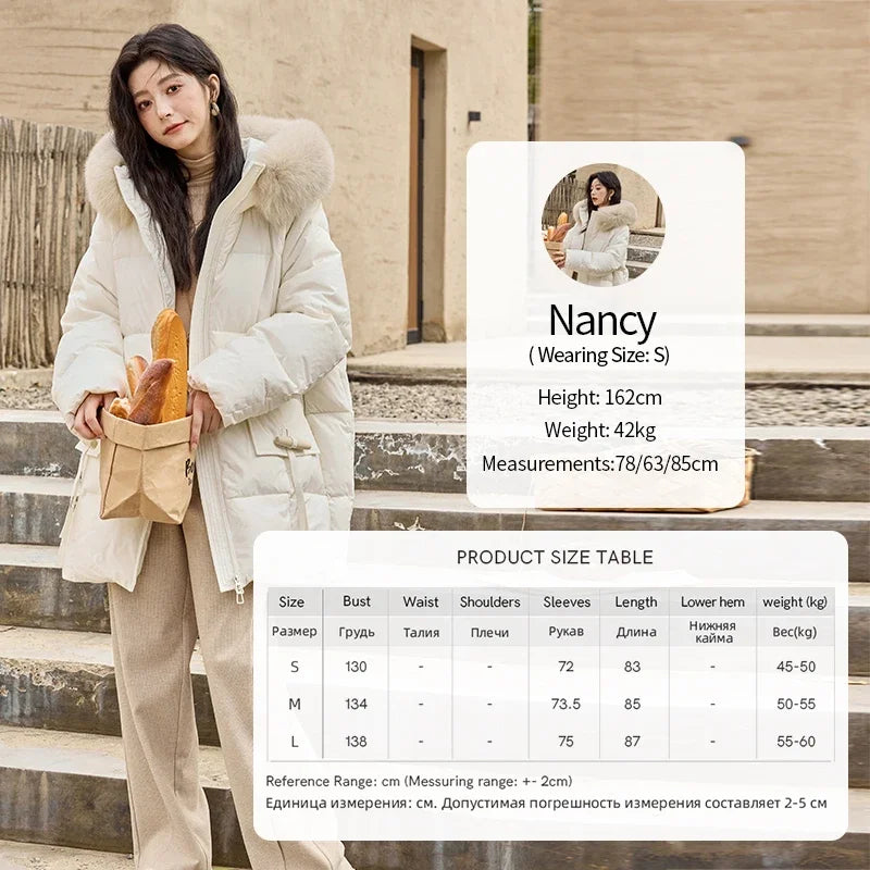 MISHOW Thickened Down Jacket Women's Hooded Zipper Long Sleeved 2024 Winter Korean Basic Warm Sweet Cotton Jacket Top MXD36Y0051
