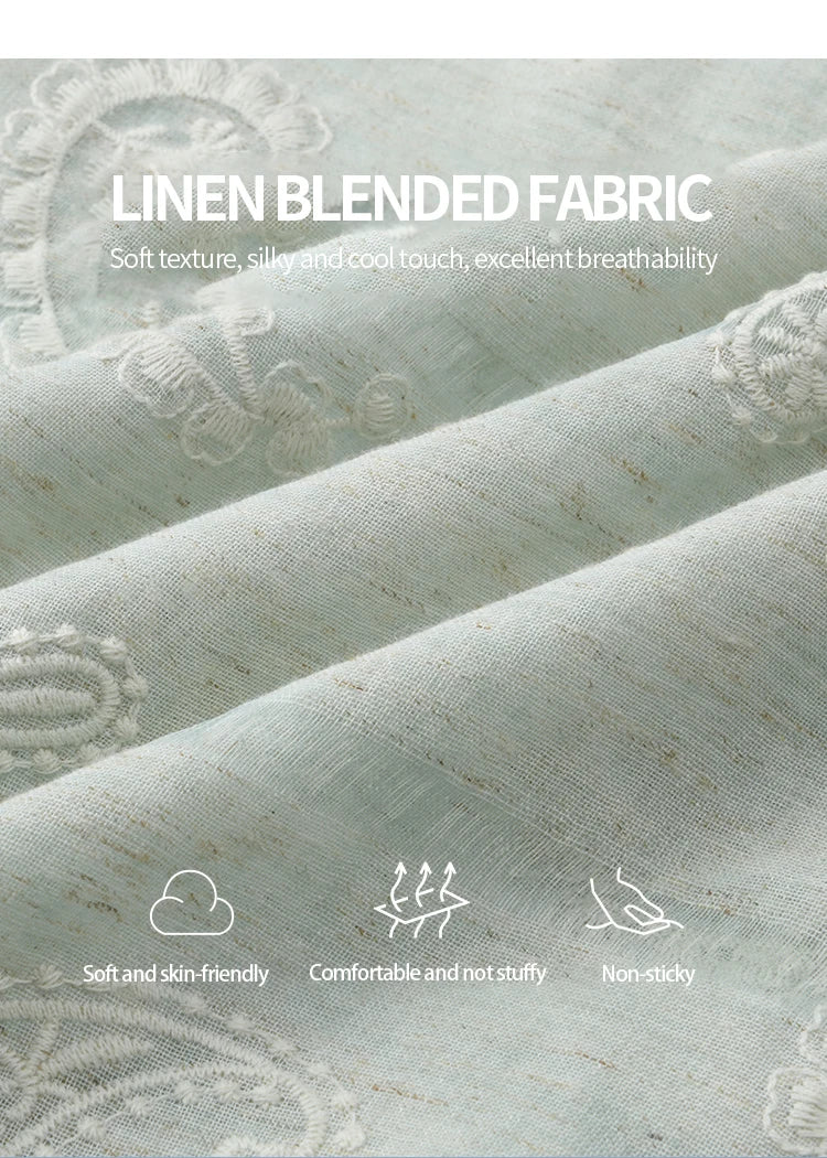 MISHOW Women's Puff Sleeve Dress 2025 Summer Fashion Paisley Embroidery Lady Pocket Dresses Vacation Women's Clothing MXE34L2265