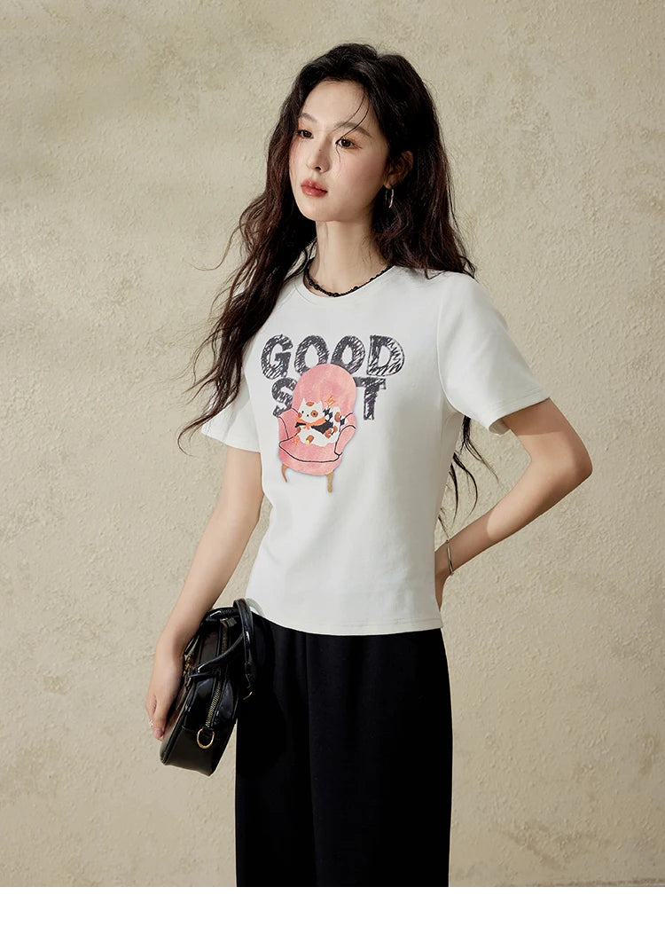 MISHOW Elastic Waist Sweatpants for Women Spring 2025 Versatile Solid Sports Pants Straight Leg Long Sickle Pants MXE14K0875