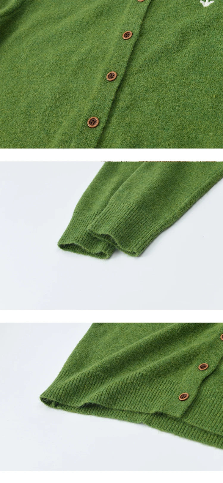 MISHOW Retro Flower Embroidery Cardigan for Women 2025 Round Neck Single Breasted Buckle Loose Knit Autumn Cardigan MXE46Z2588