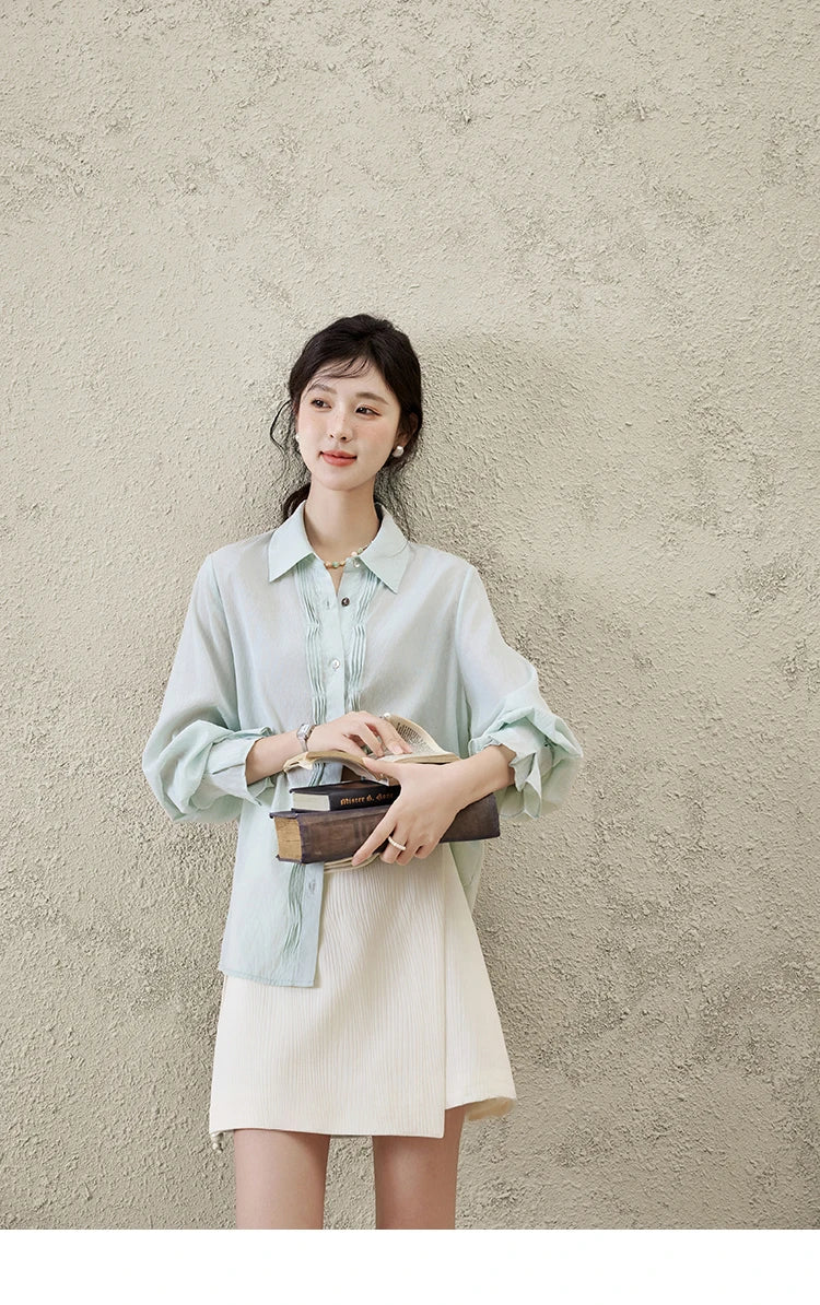 MISHOW Short Skirt Women 2025 Spring Summer Solid A-line High Waist Slim Skirts Female New Fashion Versatile Clothing MXE12B0655