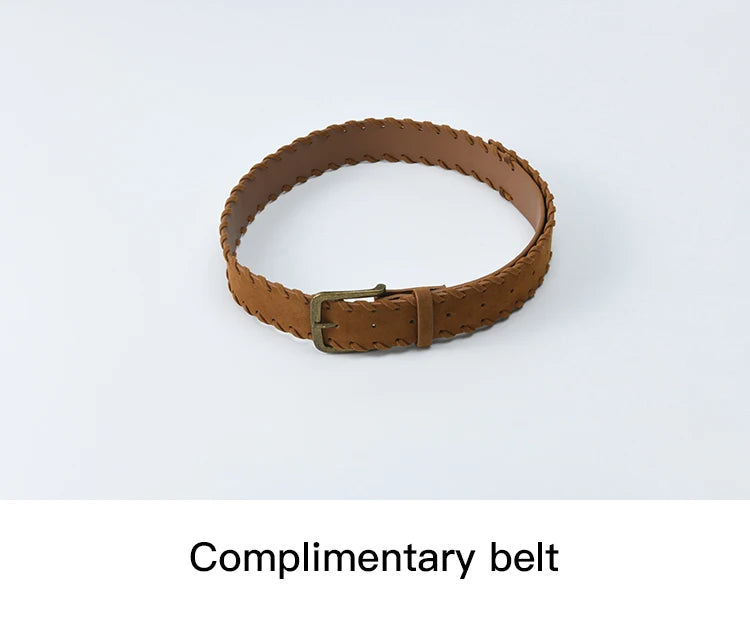 MISHOW Sweater Woman Wool 2025 Autumn New Belt Waist Design Drop Shoulder Sleeves Knit Top Commute Pullover Women MXE46Z2582