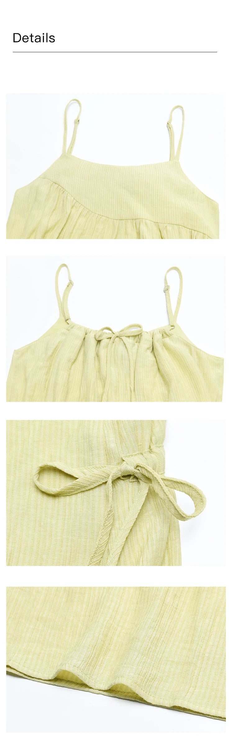 MISHOW Irregular Pleated Suspender Long Dress for Women 2025 Summer Olive Green Dress Loose Drawstring Waist Dresses MXD31L1928