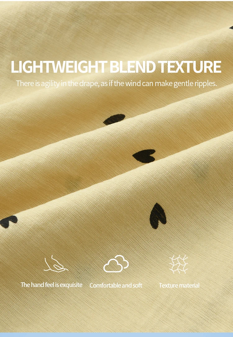 MISHOW Women's Yellow Heart Printed Shirt Autumn Lace Hollowed Out Collar Bubble Sleeve Top Lace-up Commuter Shirts MXE41X1949