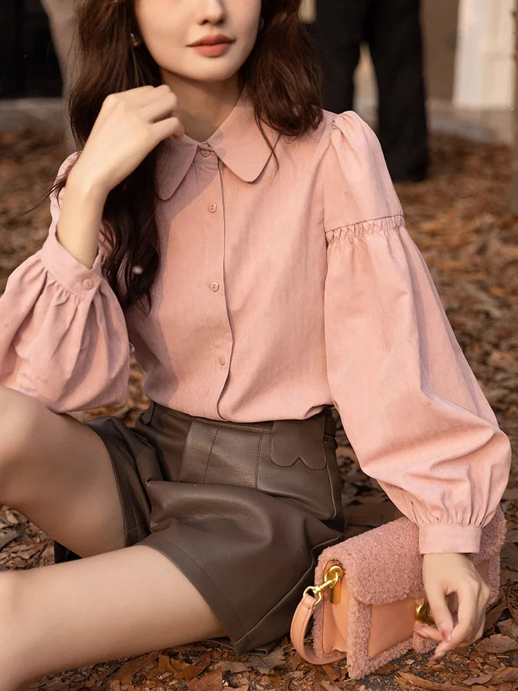 MISHOW Corduroy Strap Dress Autumn Winter French Retro Vneck Sleeveless Mid-Calf Dresses Elegant Solid Blouses MXB43L1246