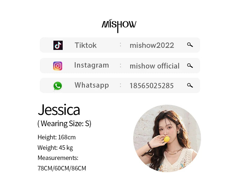 MISHOW Denim Fishtail Skirt 2024 Summer Retro Casual Love Embroidered Pockets Skirt A-line Umbrella Knee-Length Skirt MXD28B0414