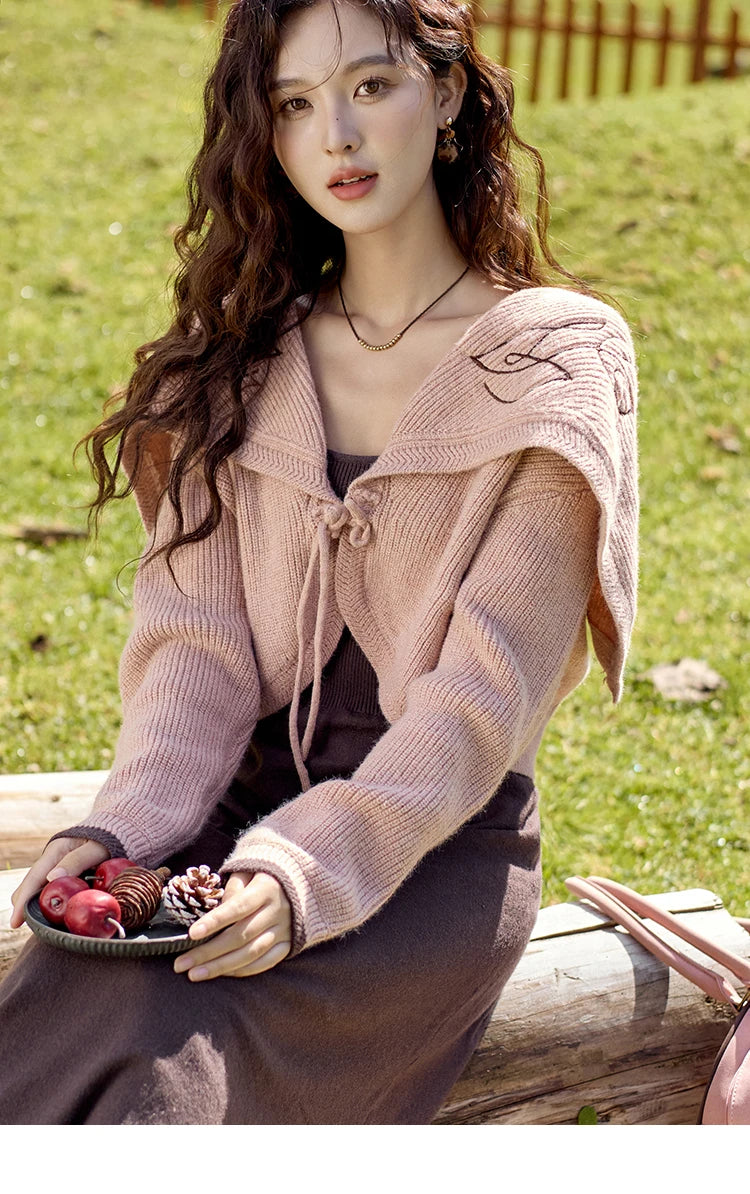 Mishow Arctic Knitted Cardigan & Strap Dress Set MXD42L2016
