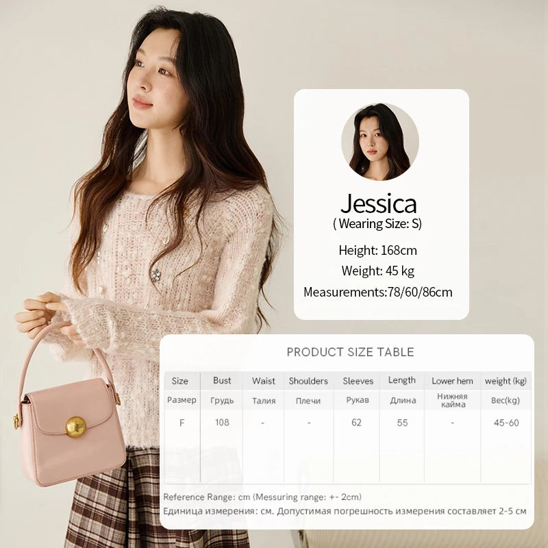 MISHOW Scoop Neck Loose Sweater 2025 Autumn Raglan Sleeve Casual Knitted Top Hollow-out Wool Blend Soft Warm Sweaters MXE46Z2565