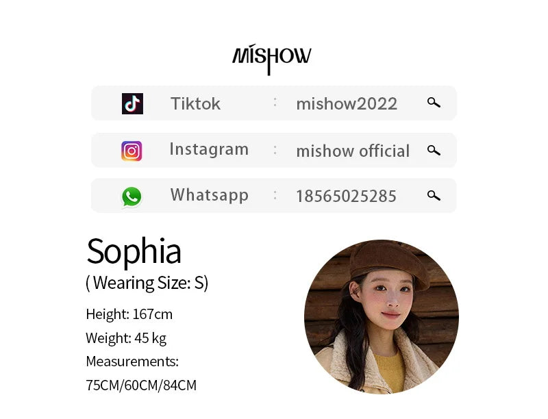 MISHOW Woman Short Jacket 2025 Fashion Yellow Stand Collar Zipper Jacket Luxury Loose Windproof Long-sleeved Coats MXE90W0996