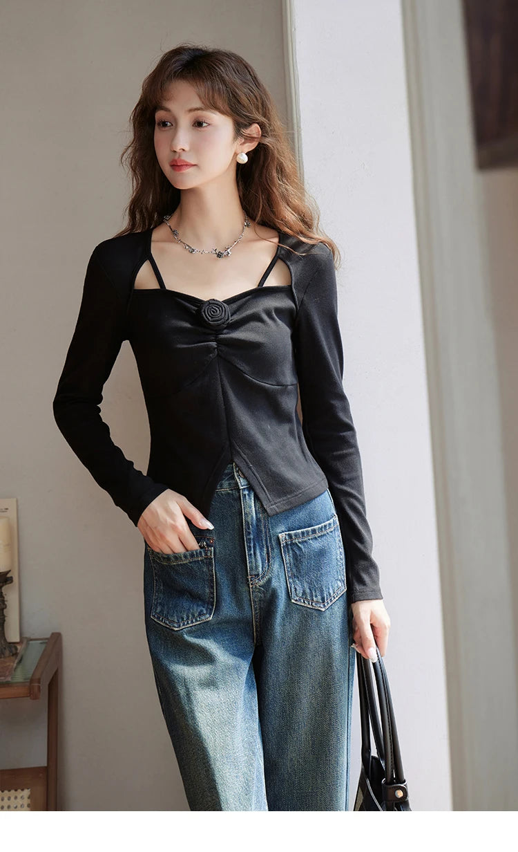 MISHOW Retro Round Neck Coats for Women Spring Autumn Pockets Loose Gold Button Single Breasted Solid Short Jackets MXC44W0072