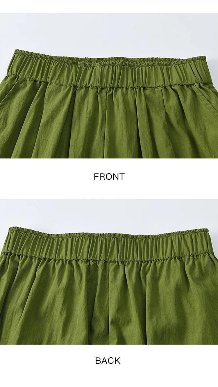 MISHOW Office Lady Summer Pants Women New 2025 Solid Loose High Waist Elastic Wide Cool Wide Leg Pant Female Slimming MXE31K0920