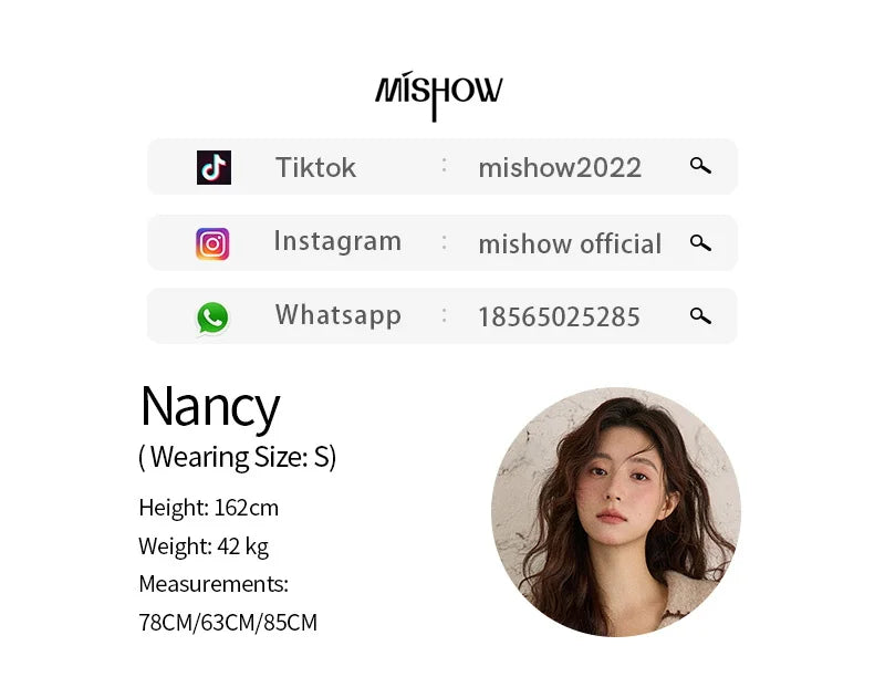 MISHOW Striped Cardigan for Women 2025 Winter Retro Unique Design V-neck Single-breasted Sweater Wool Long Sleeve Top MXE87Z2681