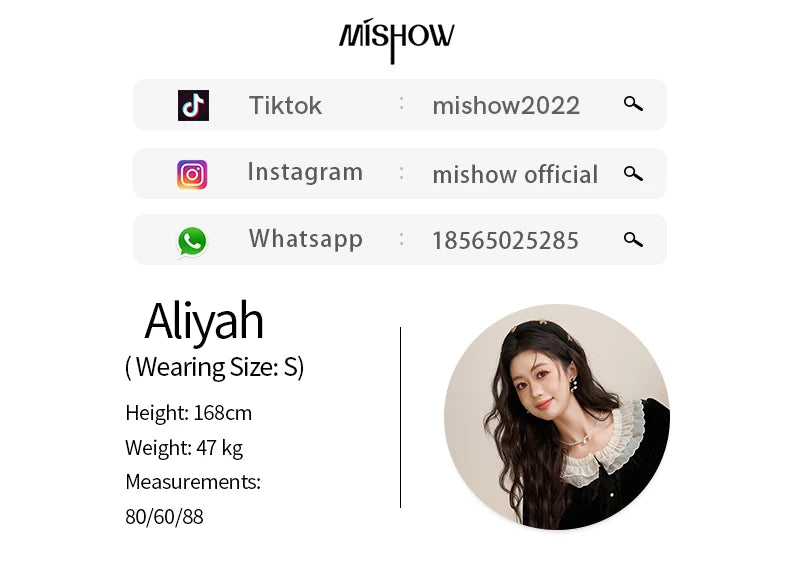 MISHOW French Retro Velvet Blouses for Women 2025 Autumn Winter Button Down O Neck Korean Long Sleeve Shirt Tops MXC51X1323