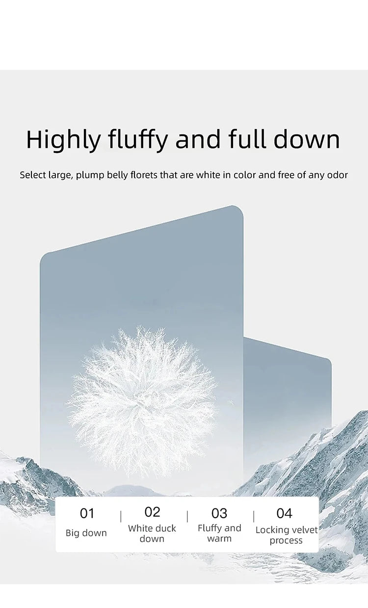 MISHOW Fox Fur Collar Down Jacket for Women 2025 Winter Fashion 90% White Duck Down Thickened Coat Warm Long Coat  MXE51Y0082