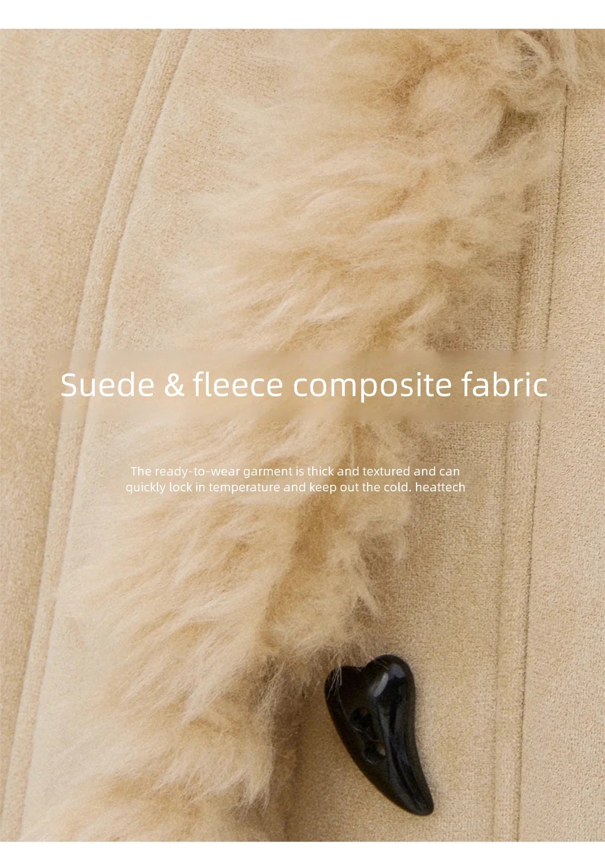 MISHOW Woman Yellow Jacket 2025 Warm Stand-up Collar Suede Coat Winter Shearling and Fur Trim Loose Thickened Coat MXE92W1017